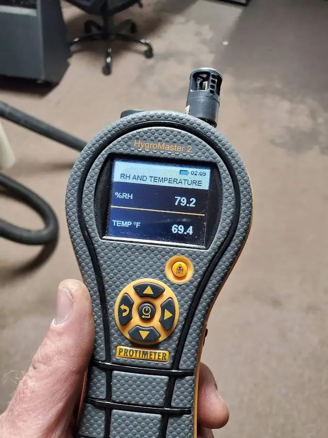 Moisture meter humidity assessment for Fire & Smoke Damage Restoration in Galena Park